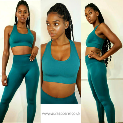 Aura-Sculpt Seamless – Teal Set